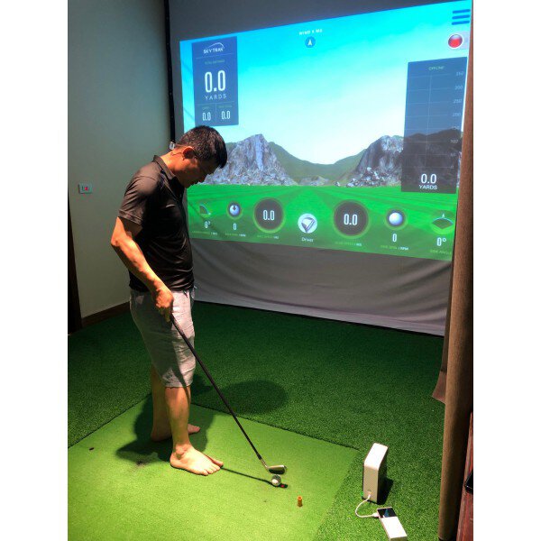 Phòng tập golf 3D- SKYTRAK- TIME CITY- HÀ NỘI,Cảm biến SKYTRAK Mỹ